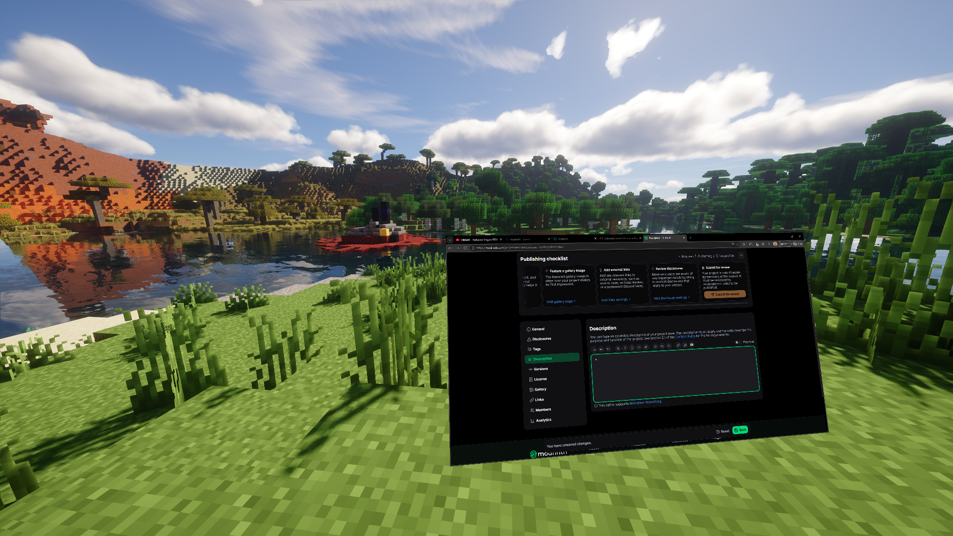 WinCraft In-Game Screen