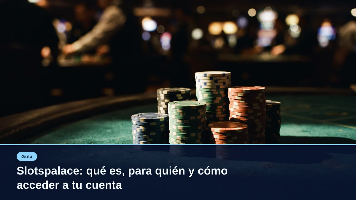 Slotspalace: qué es, para quién y cómo acceder a tu cuenta