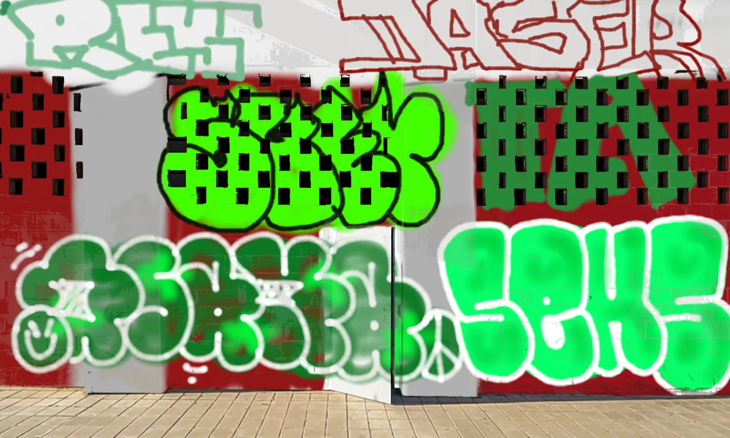 Graffiti artwork by qsk