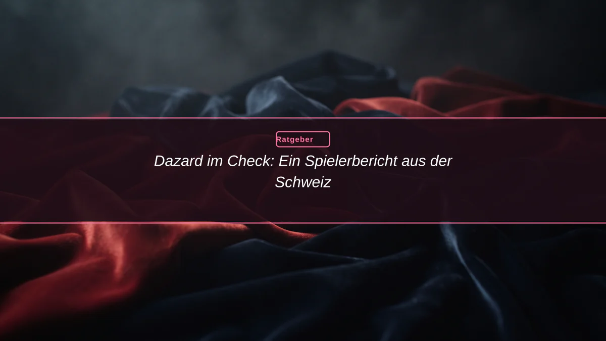 Dazard im Check: Ein Spielerbericht aus der Schweiz