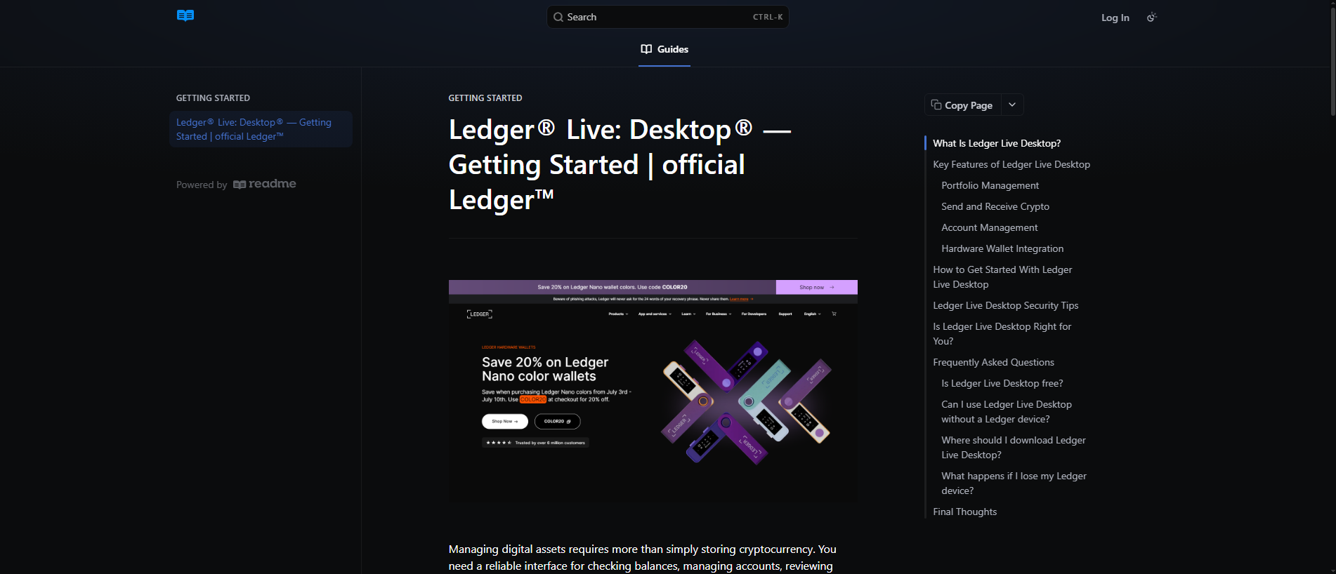Stored capture of eng-livedeskotp.readme.io