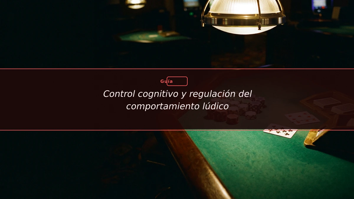 Control cognitivo y regulación del comportamiento lúdico