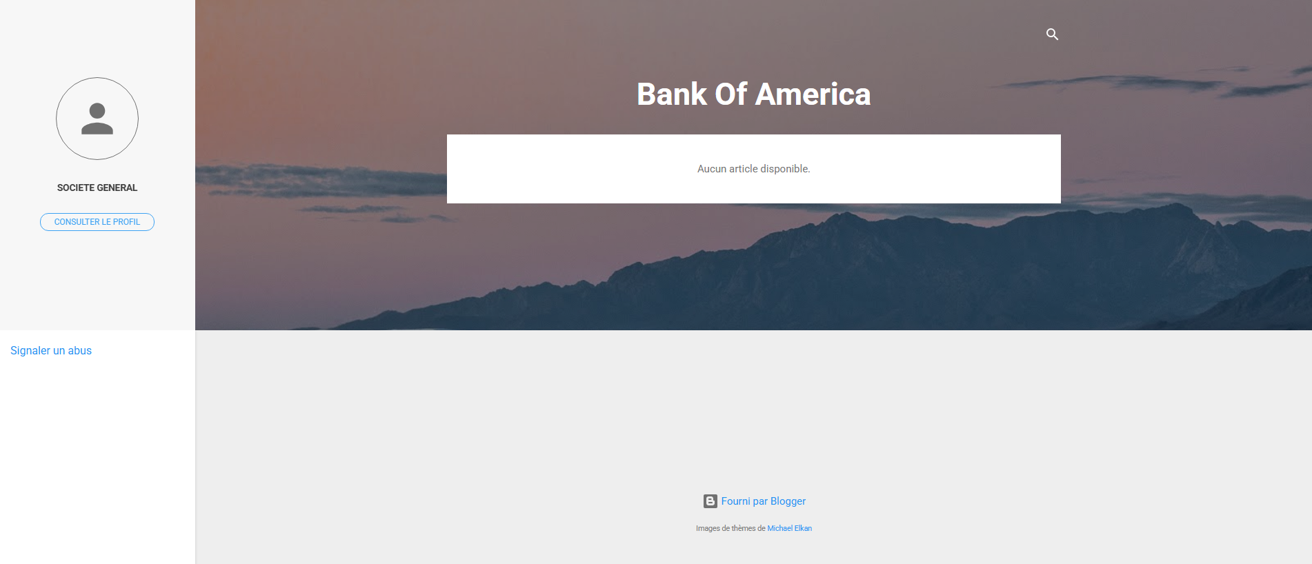 Stored capture of bankofamericamailcompte.blogspot.com