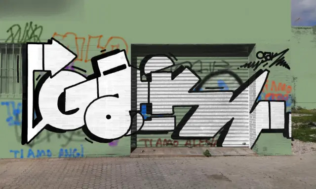 Graffiti artwork by Bab