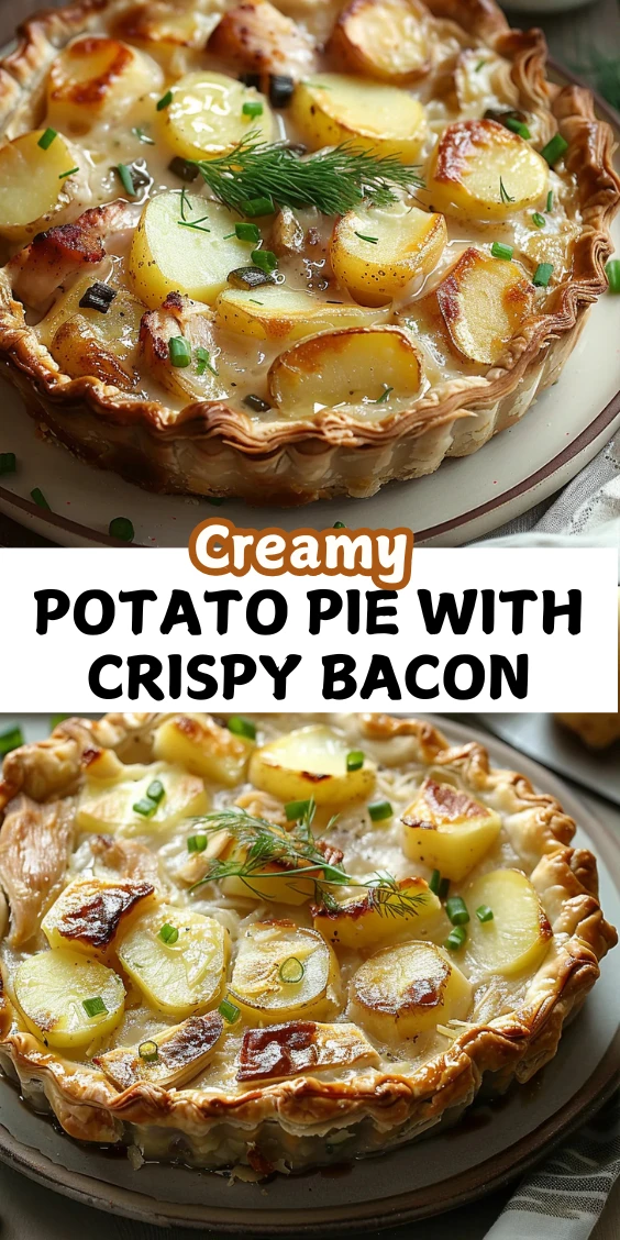 Creamy Irish Potato Pie with Crispy Bacon – Ultimate Comfort Food