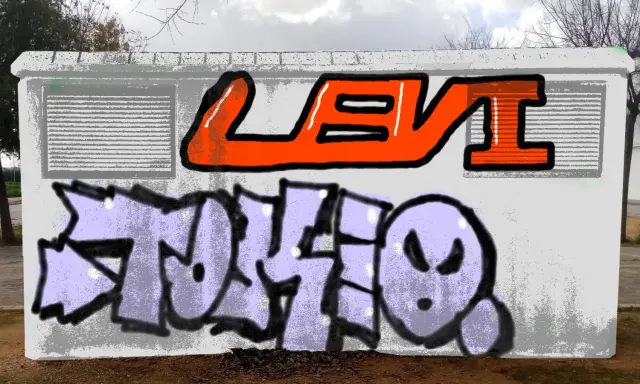 Graffiti artwork by Leviticus