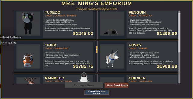 Shop UI