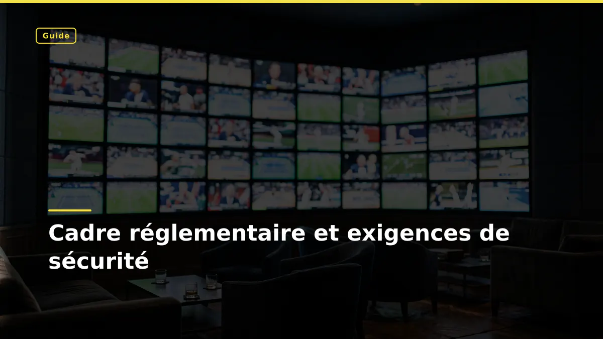 Cadre réglementaire et exigences de sécurité