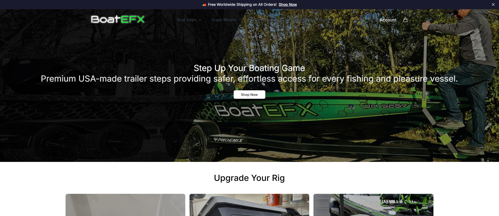 Stored capture of boatefxgear.shop