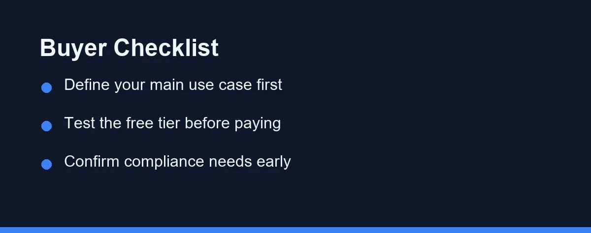 Buyer Checklist