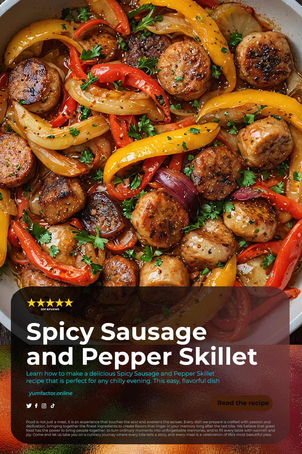 Spicy Sausage and Pepper Skillet Recipe