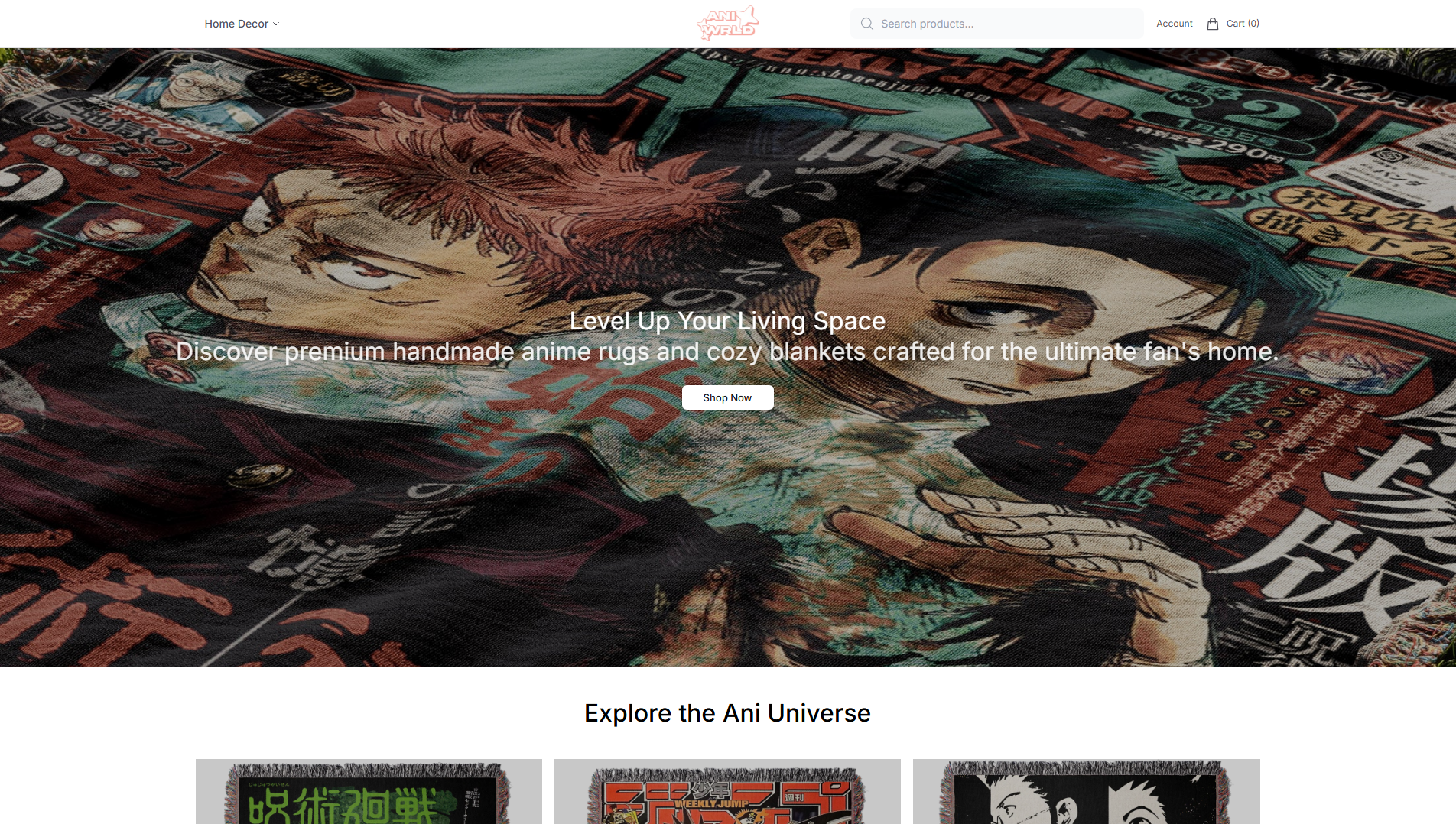 Stored capture of aniwrldofficial.shop