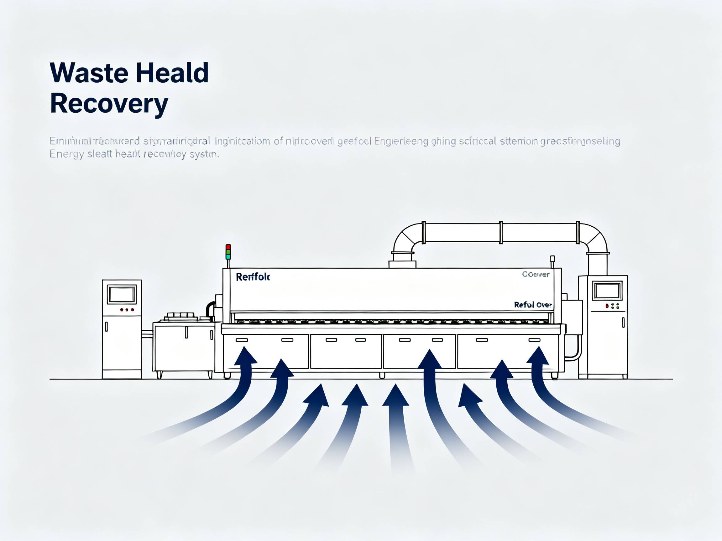 Energy-efficient reflow oven diagram.