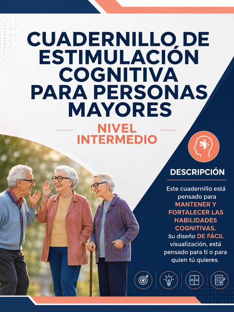 Portada del cuadernillo de estimulación cognitiva