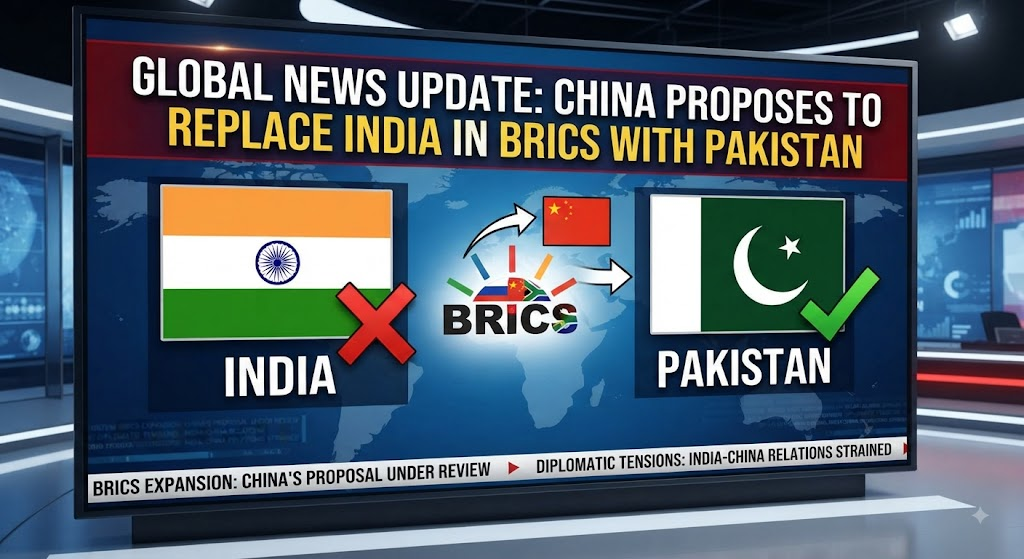BREAKING: China Proposes to Replace India in BRICS with Pakistan