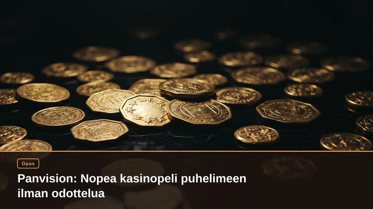Panvision: Nopea kasinopeli puhelimeen ilman odottelua