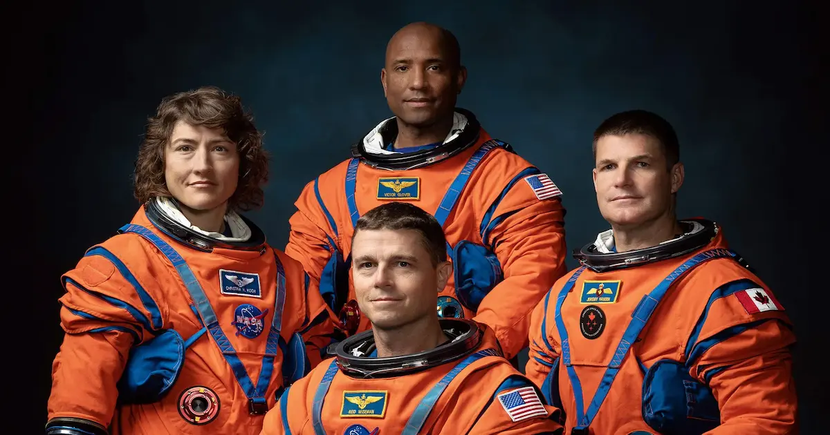 Los 4 astronautas que viajarán en la misión Artemis 2