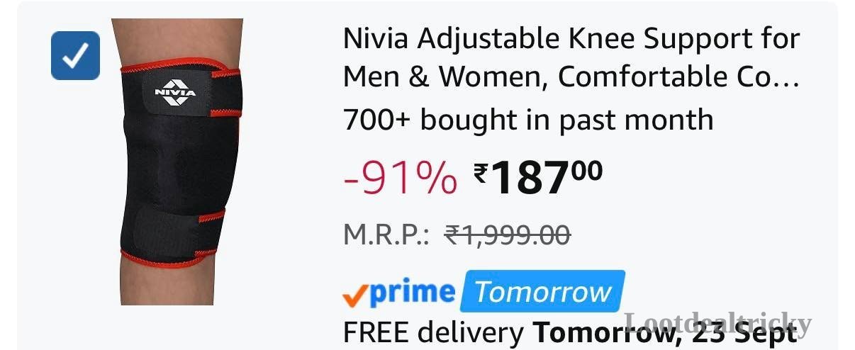 Nivia Adjustable Knee Offer Image