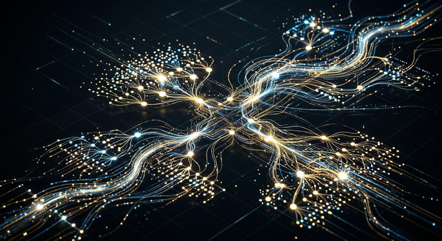 Migliori Alternative a n8n: Guida Comparativa per Developer, Team e Enterprise 2 Abstract network of glowing nodes representing workflow automation.