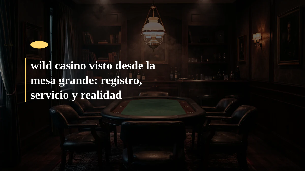 wild casino visto desde la mesa grande: registro, servicio y realidad