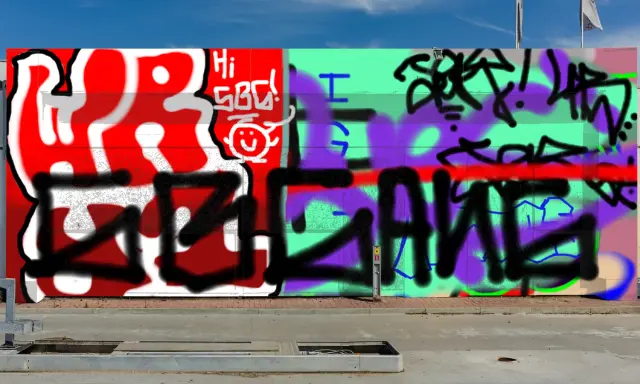 Graffiti artwork by DECAY