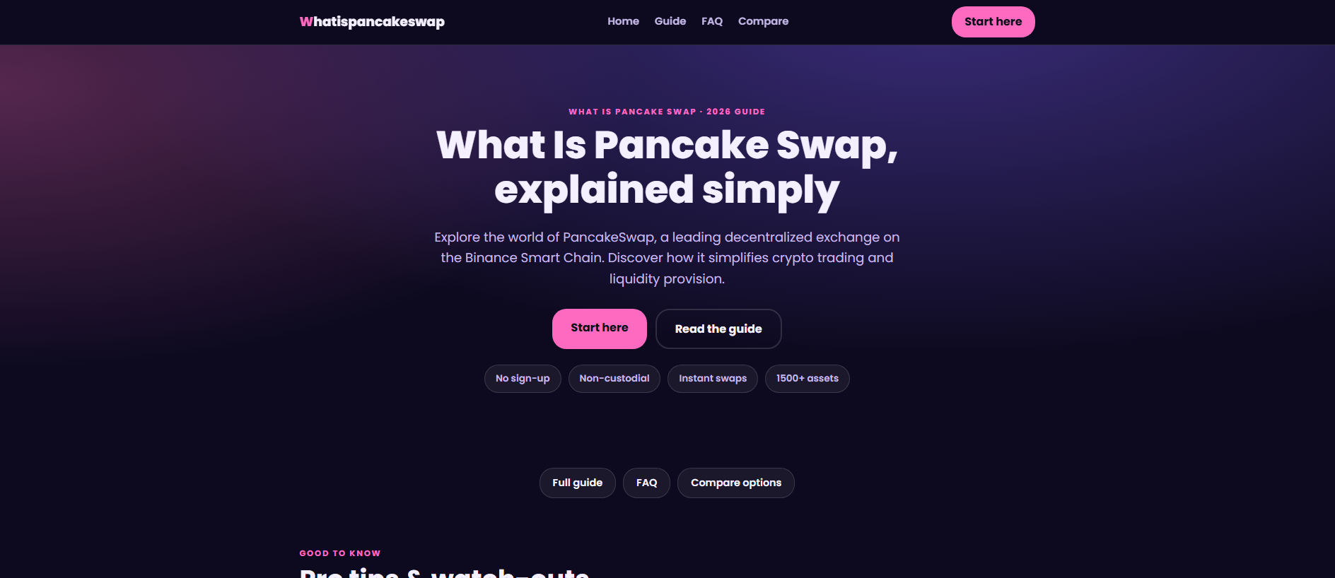 Stored capture of whatispancakeswap.xyz