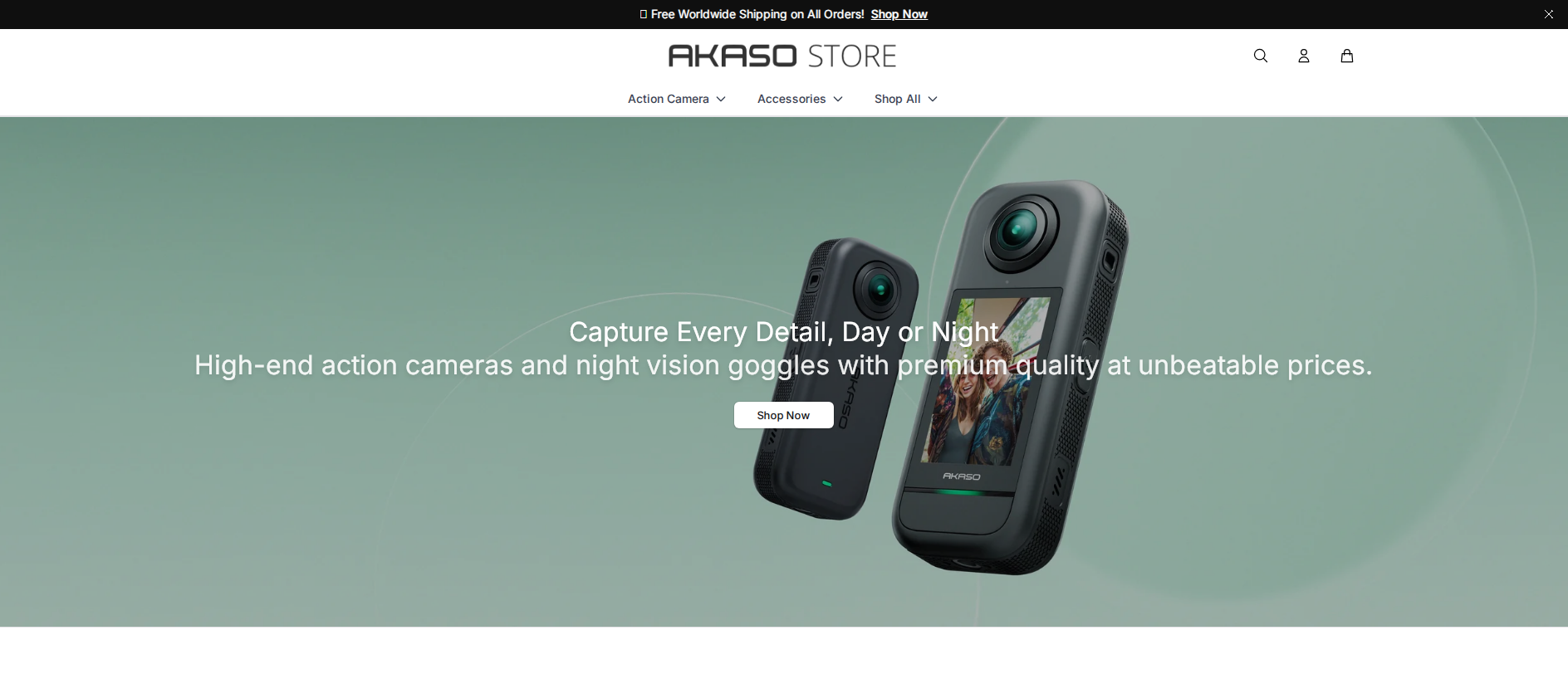 Stored capture of akasoexclusive.shop