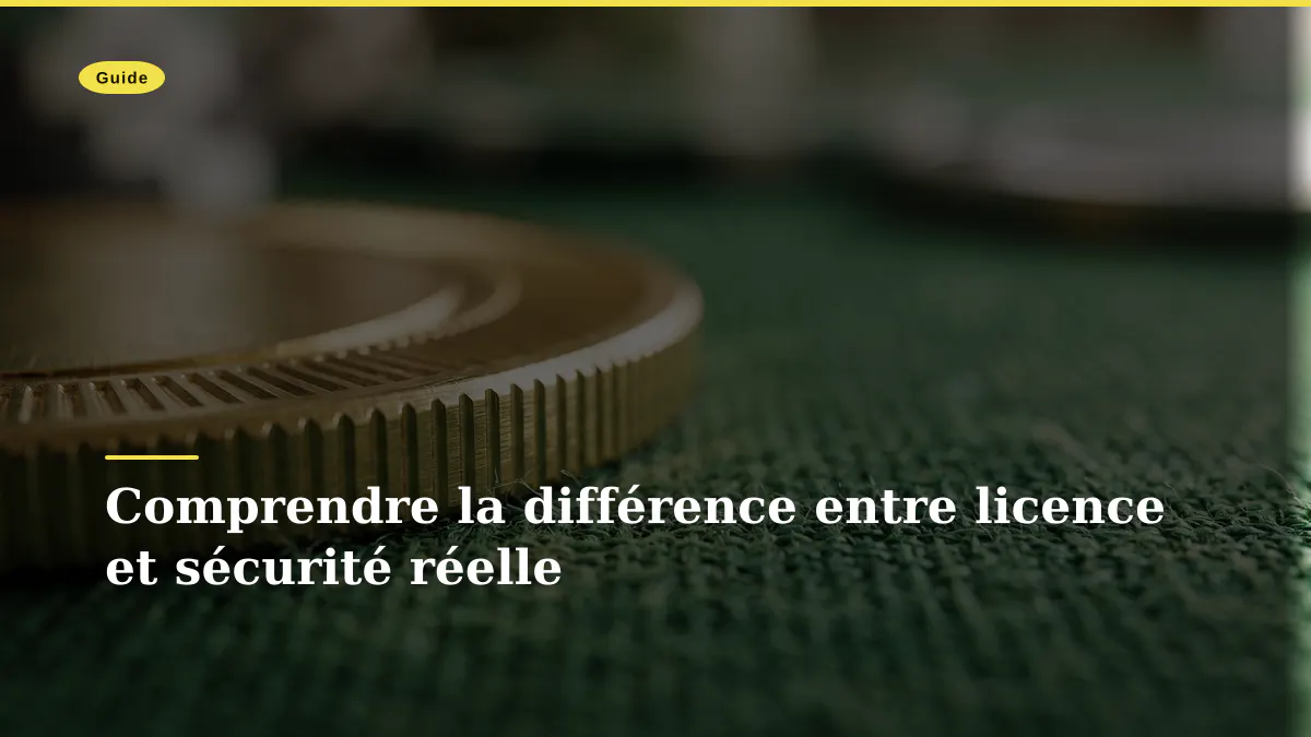 Comprendre la différence entre licence et sécurité réelle
