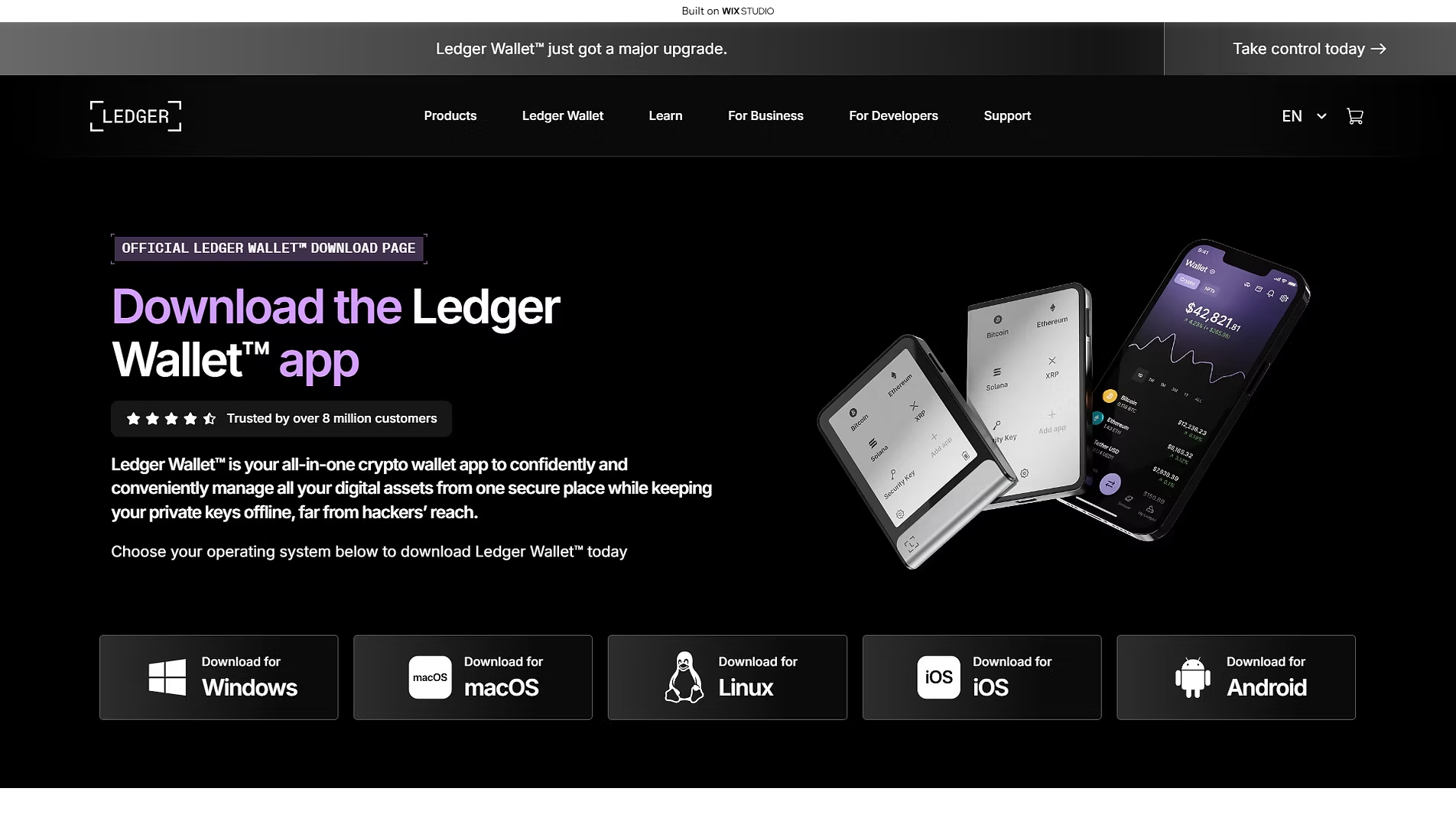 Forensic screenshot of [REDACTED] showing the phishing page layout