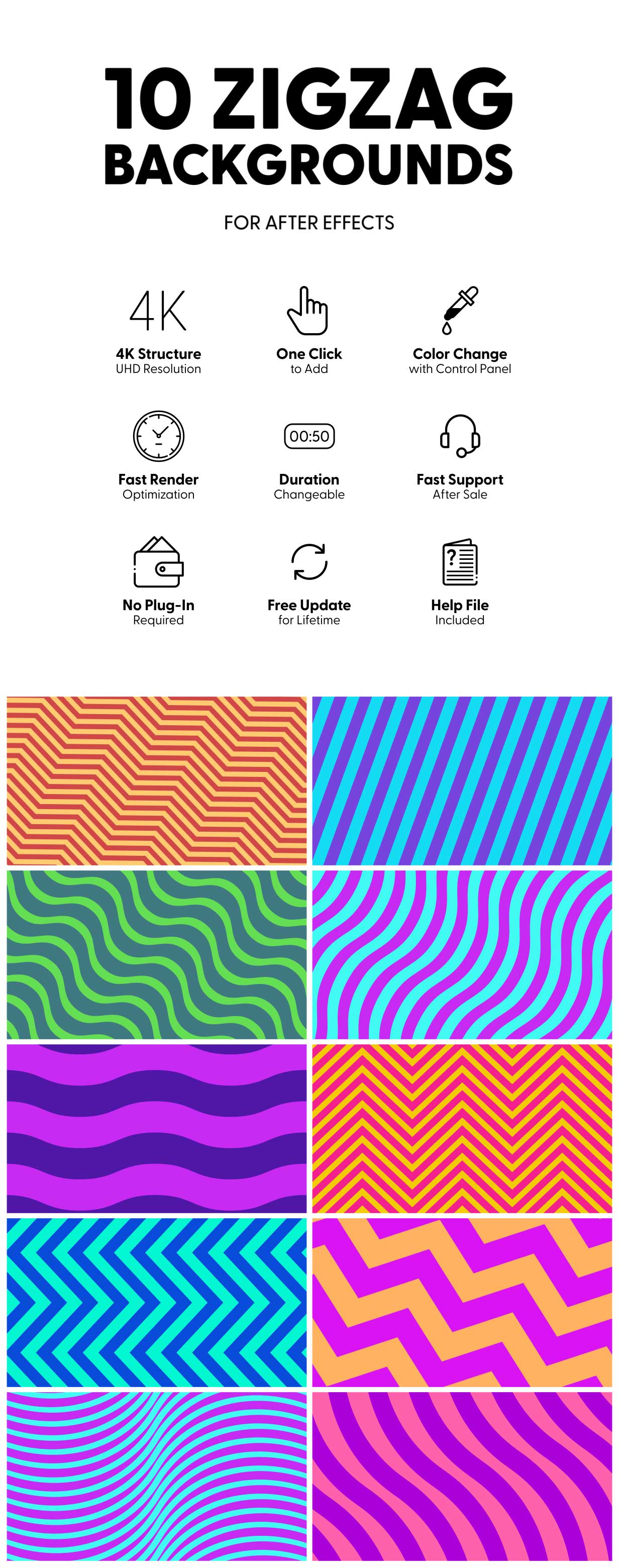 Zigzag Backgrounds - 2