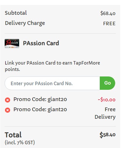 SIC] Giant giving $20 off \u0026 free 