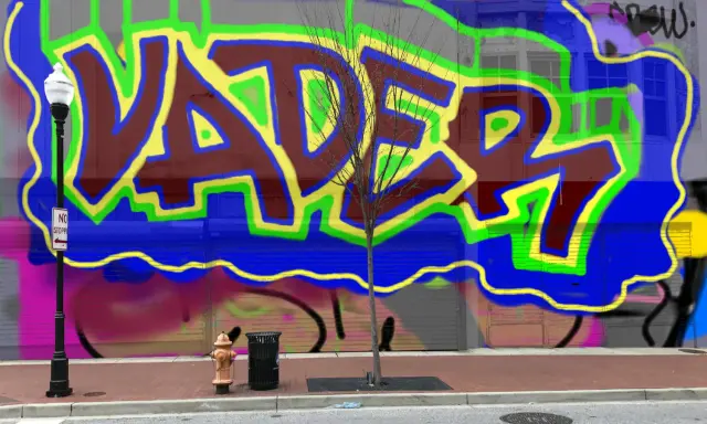 Graffiti artwork by Tkiz