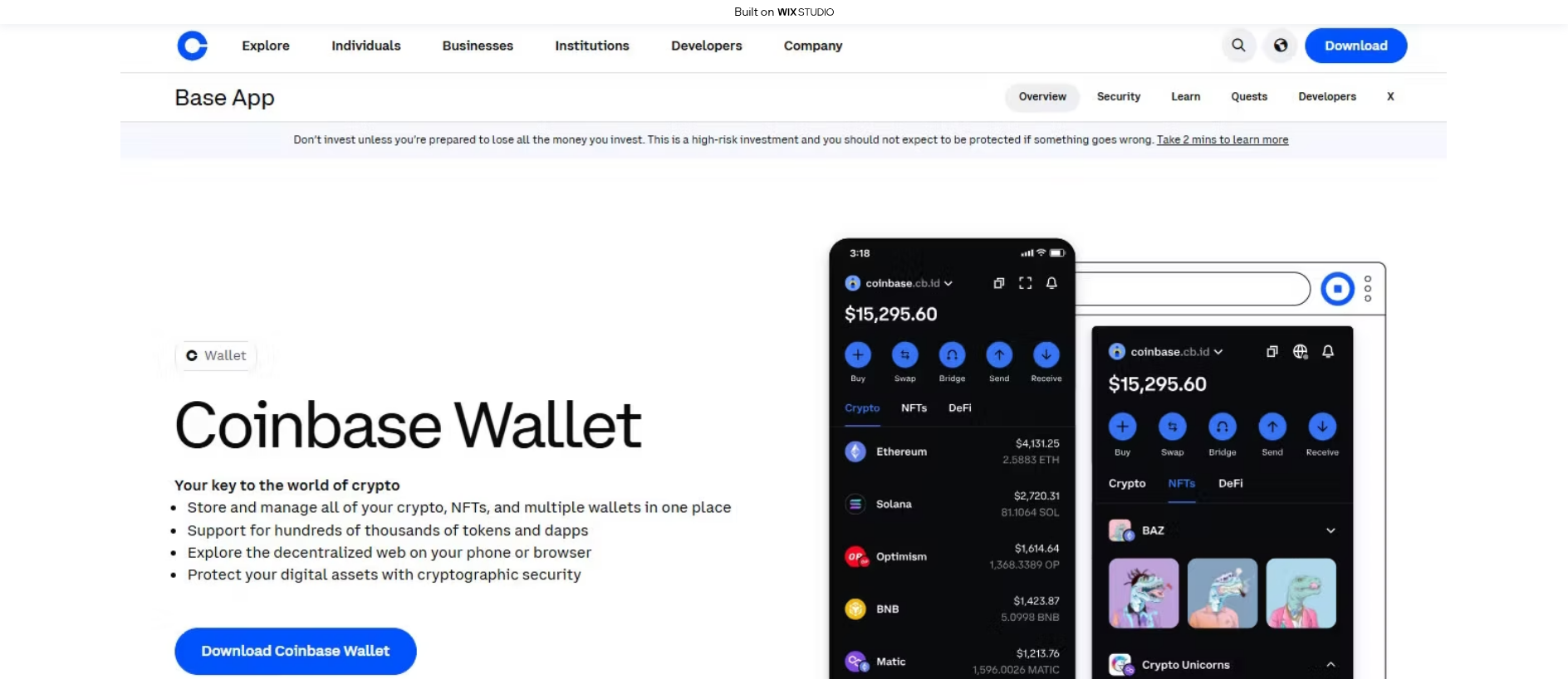 Screenshot of base-apps-extension.wixstudio.com
