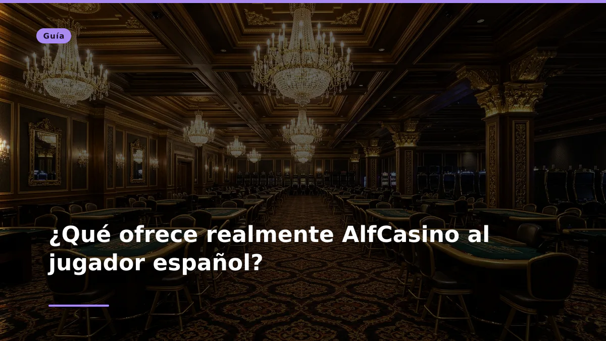 ¿Qué ofrece realmente AlfCasino al jugador español?