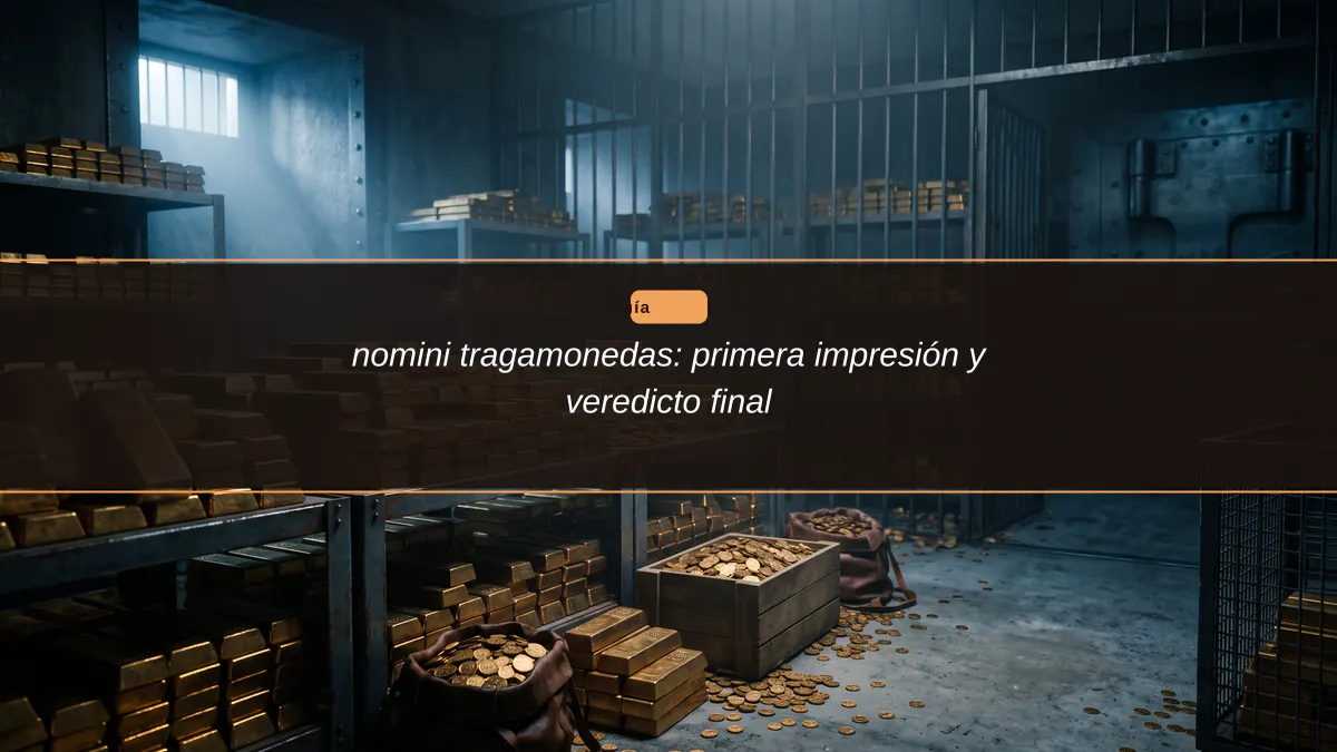 nomini tragamonedas: primera impresión y veredicto final