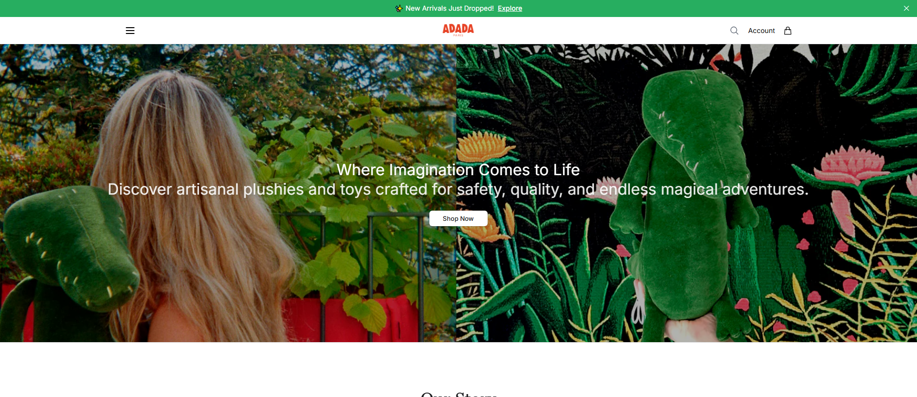 Stored capture of adadakids.shop
