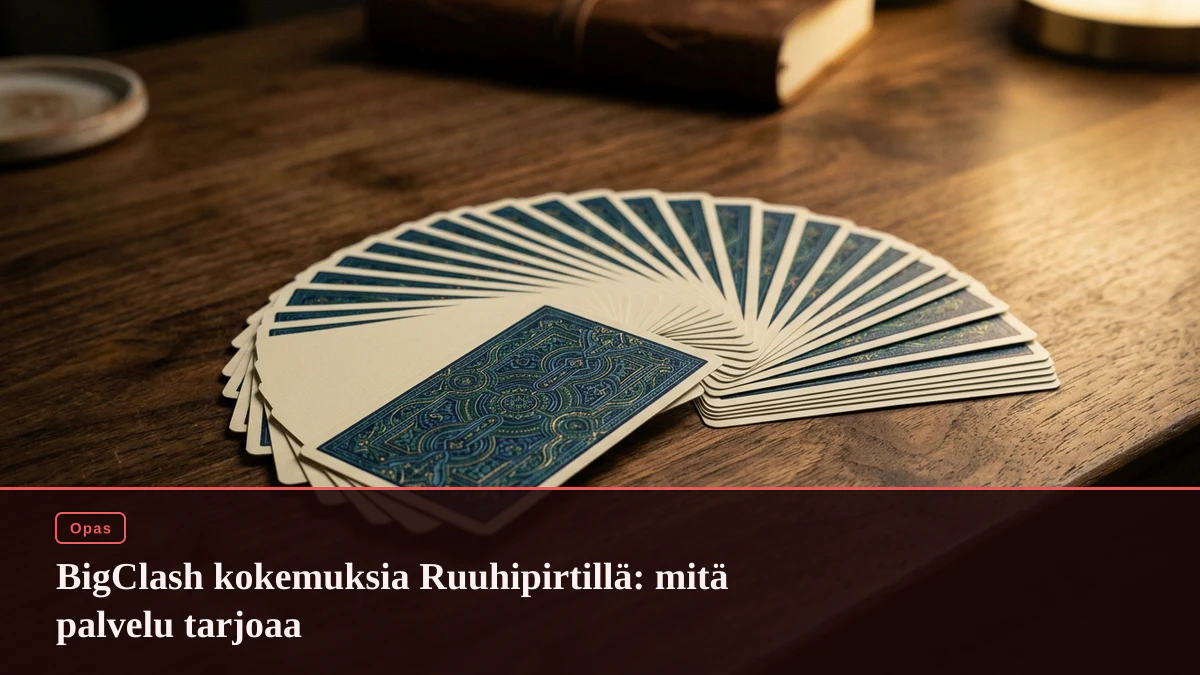 BigClash kokemuksia Ruuhipirtillä: mitä palvelu tarjoaa