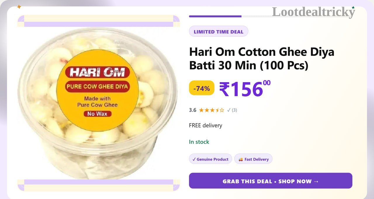 hari Om Cotton – Just ₹156 | Best Deal hari Om Cotton – Just ₹156 | Best Deal