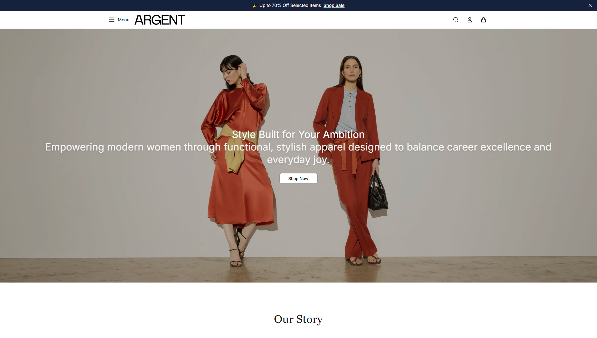 Stored capture of argentstudio.shop