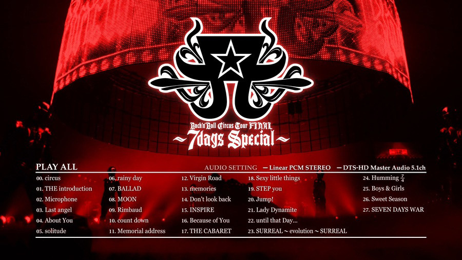 浜崎あゆみ Rock'n'Roll Circus Tour FINAL 7days Special ライブ J-POPアーティスト ライブブルーレイ限定盤 Blu-ray