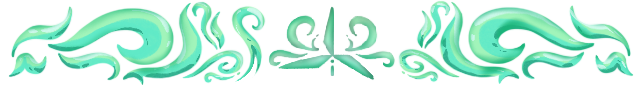 A divider. Green stylistic clouds surround a three-bladed wind turbine.