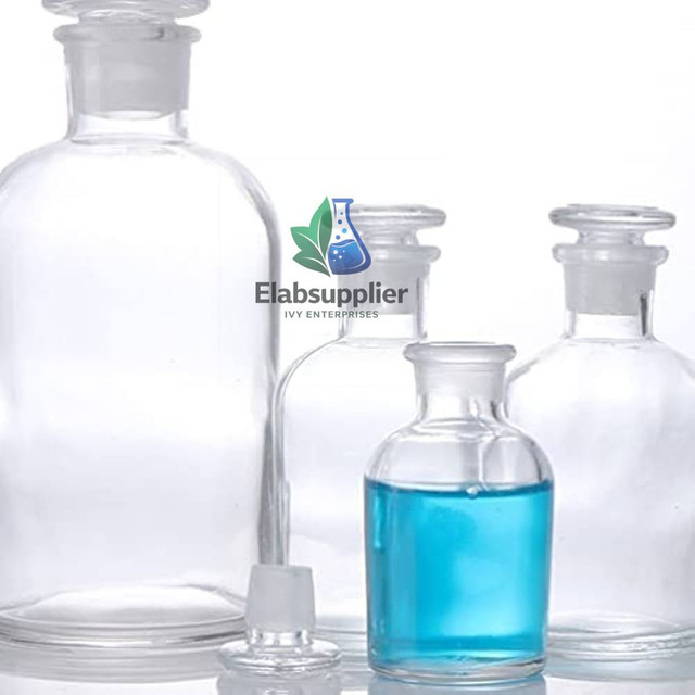 Reagent bottles PTFE caps clear amber 60-1000ml chemical storage lab India