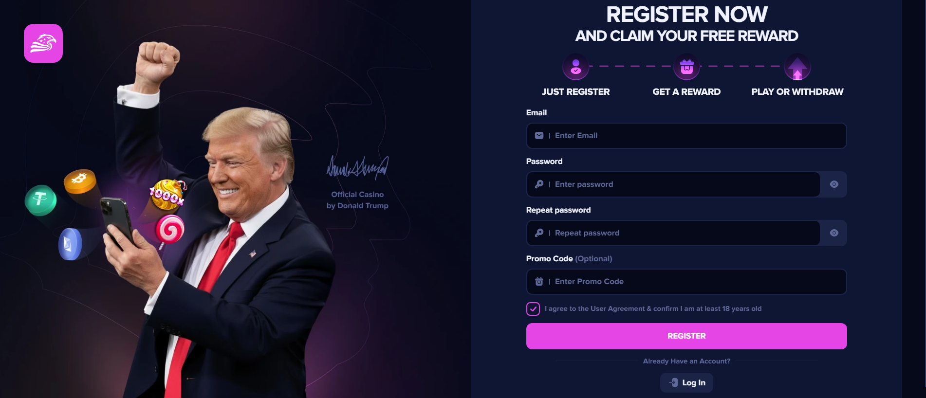 Stored capture of trumpslots.world