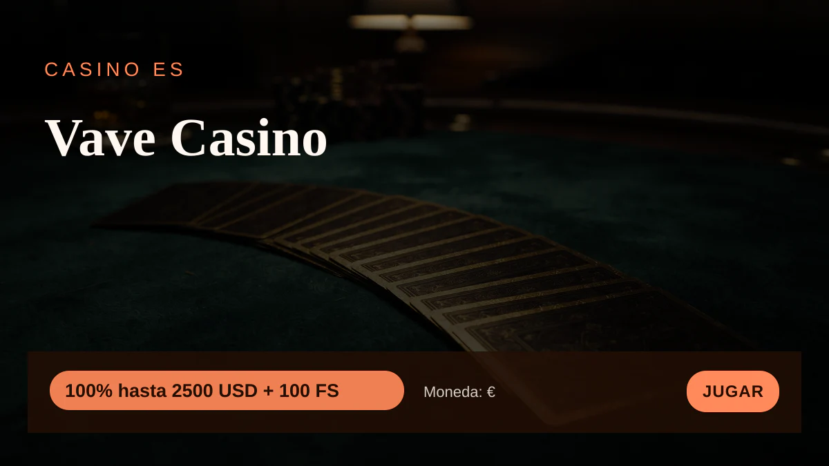 Vave Casino — bono de bienvenida 100% hasta 2500 USD + 100 FS, pagos: Visa, Mastercard, Giropay, Bitcoin, Ethereum Vave Casino — bono de bienvenida 100% hasta 2500 USD + 100 FS, pagos: Visa, Mastercard, Giropay, Bitcoin, Ethereum
