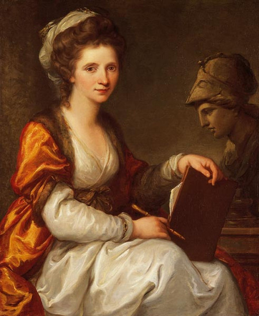 Автопортрет с бюстом Минервы 1780