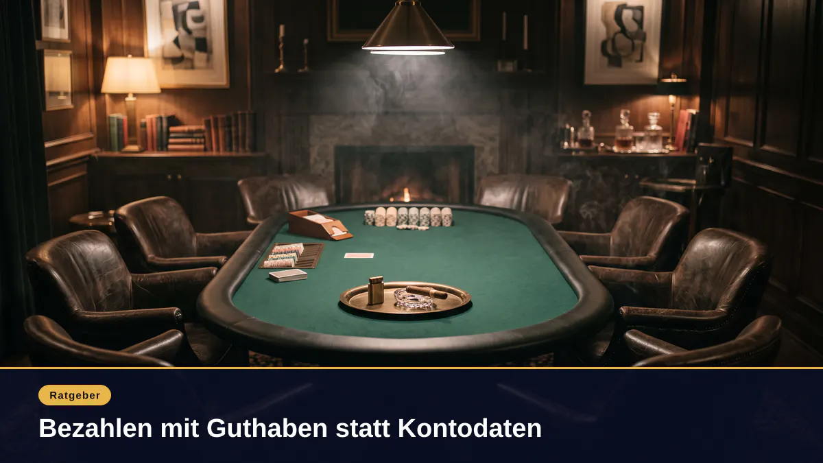 Bezahlen mit Guthaben statt Kontodaten