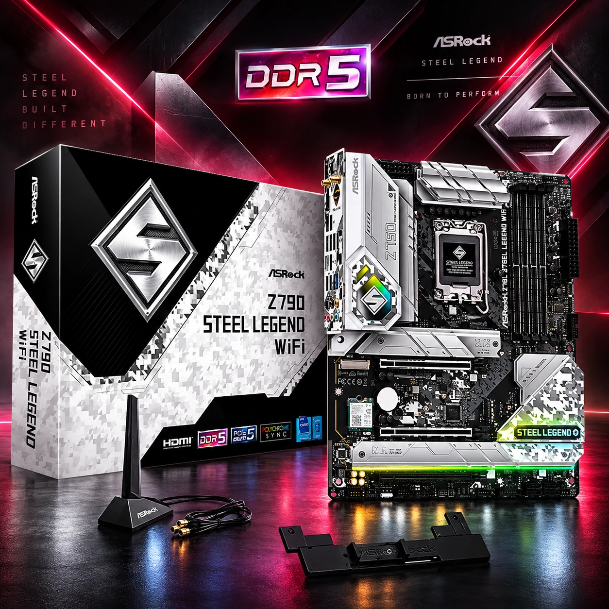 ASROCK Z790 STEEL LEGEND WIFI DDR5 7200+ MHz (OC) LGA1700 ATX