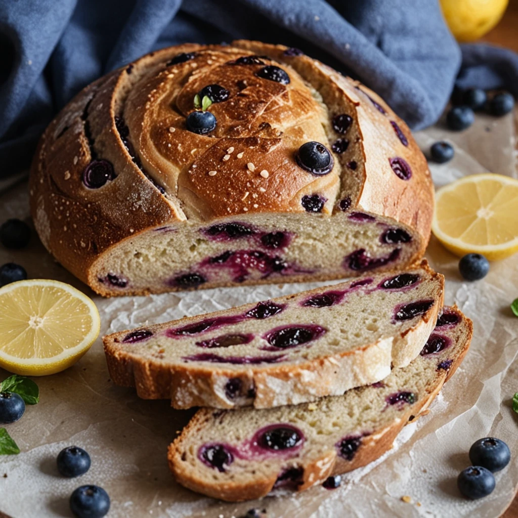Lemon Blueberry Sourdough Bread Formula