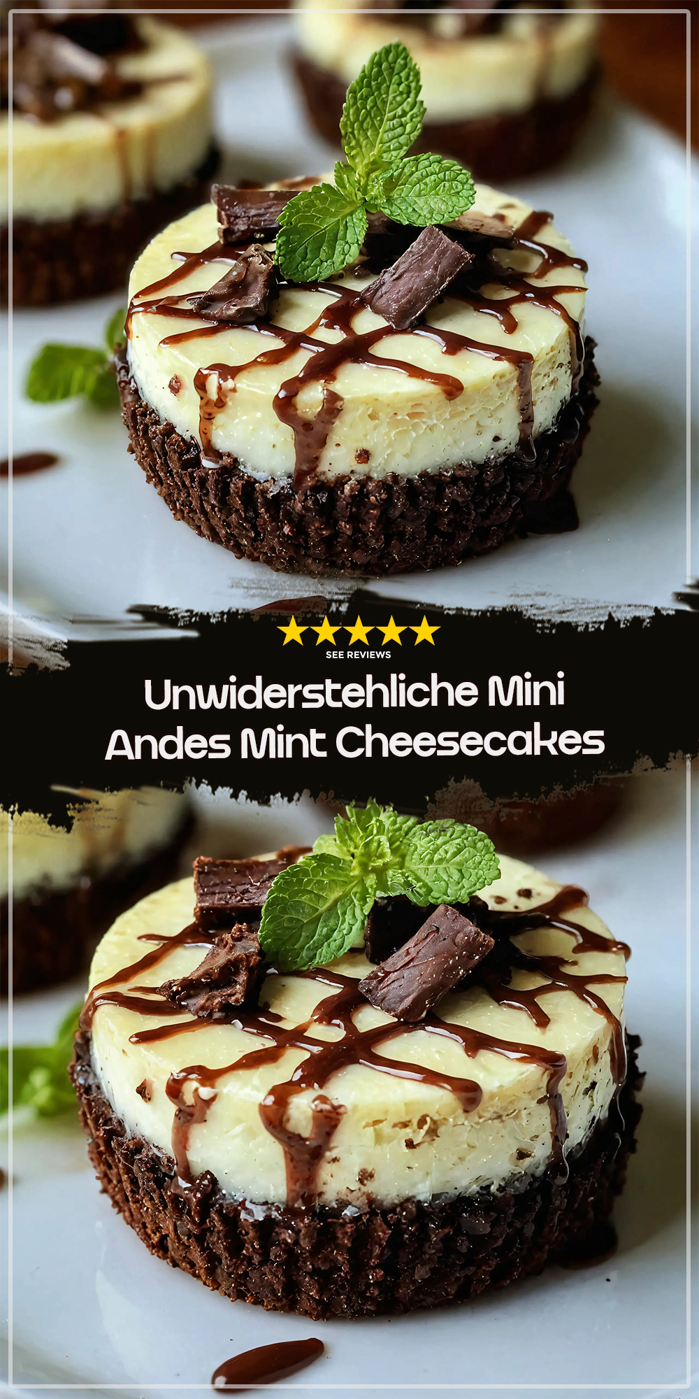 Unwiderstehliche Mini Andes Mint Cheesecakes Varianten