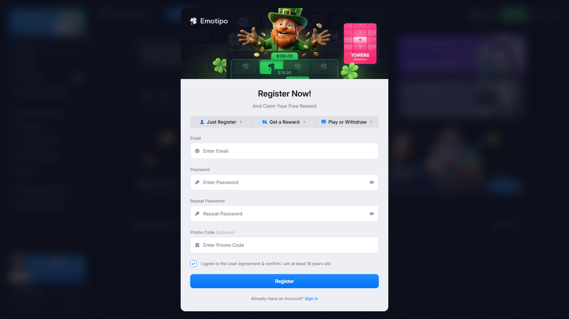Screenshot of emotipo.com